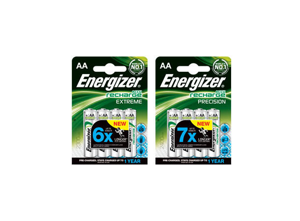 Energizer Extreme Recharge AAA Oppladbare batterier 800mAh, 4pk 